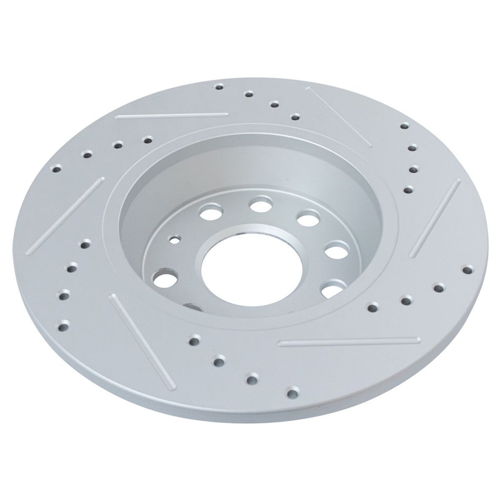 freno Rotor perforado ranurado& Metallic Pad KitVW