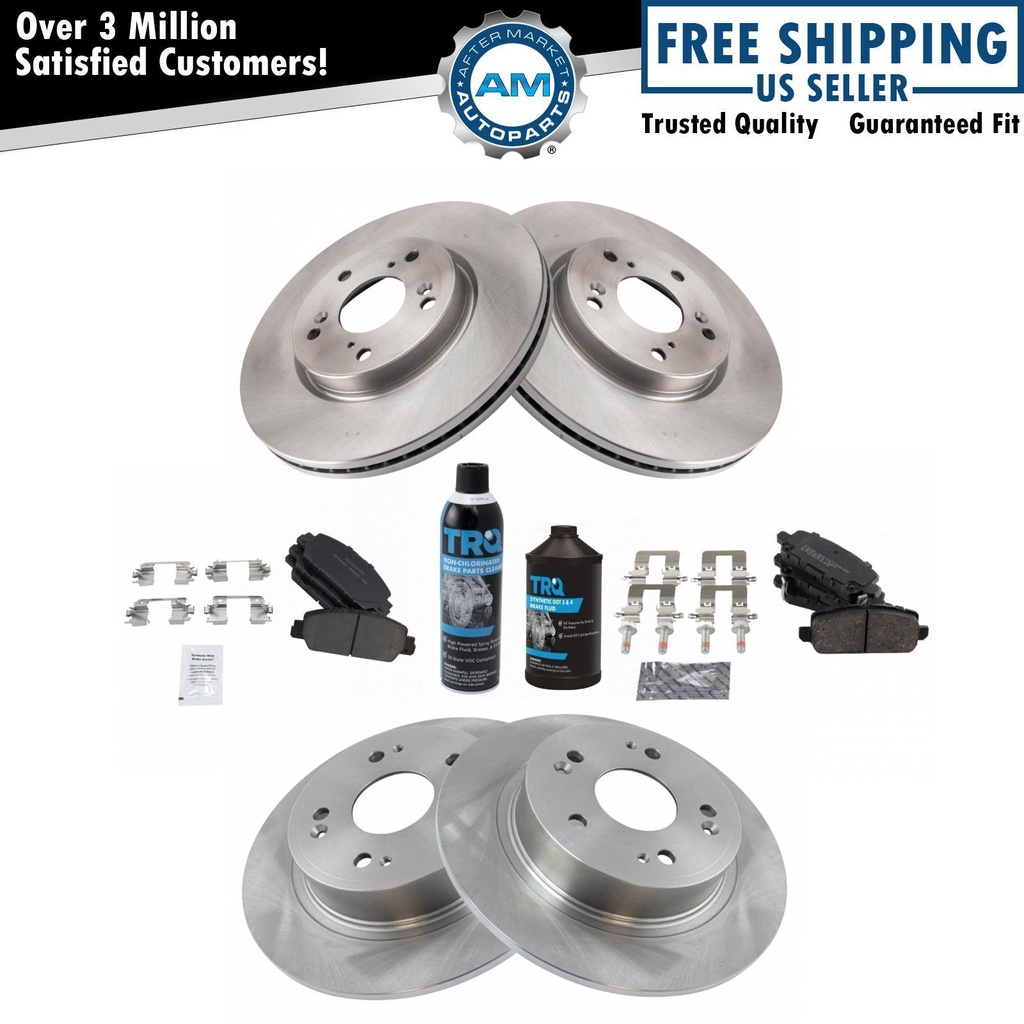 freno Rotors Ceramic freno Pads Sets Kit 16-18 Honda HR-V