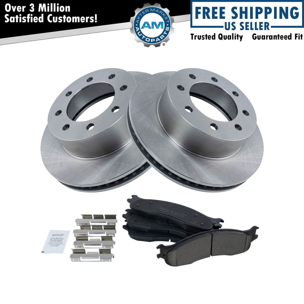 freno delantero cerámica 2 Rotors Ram Pickup Truck 2500 3500