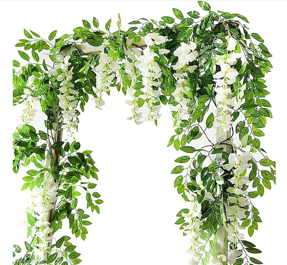 Guirnalda De Wisteria Flores Artificiales Decoración