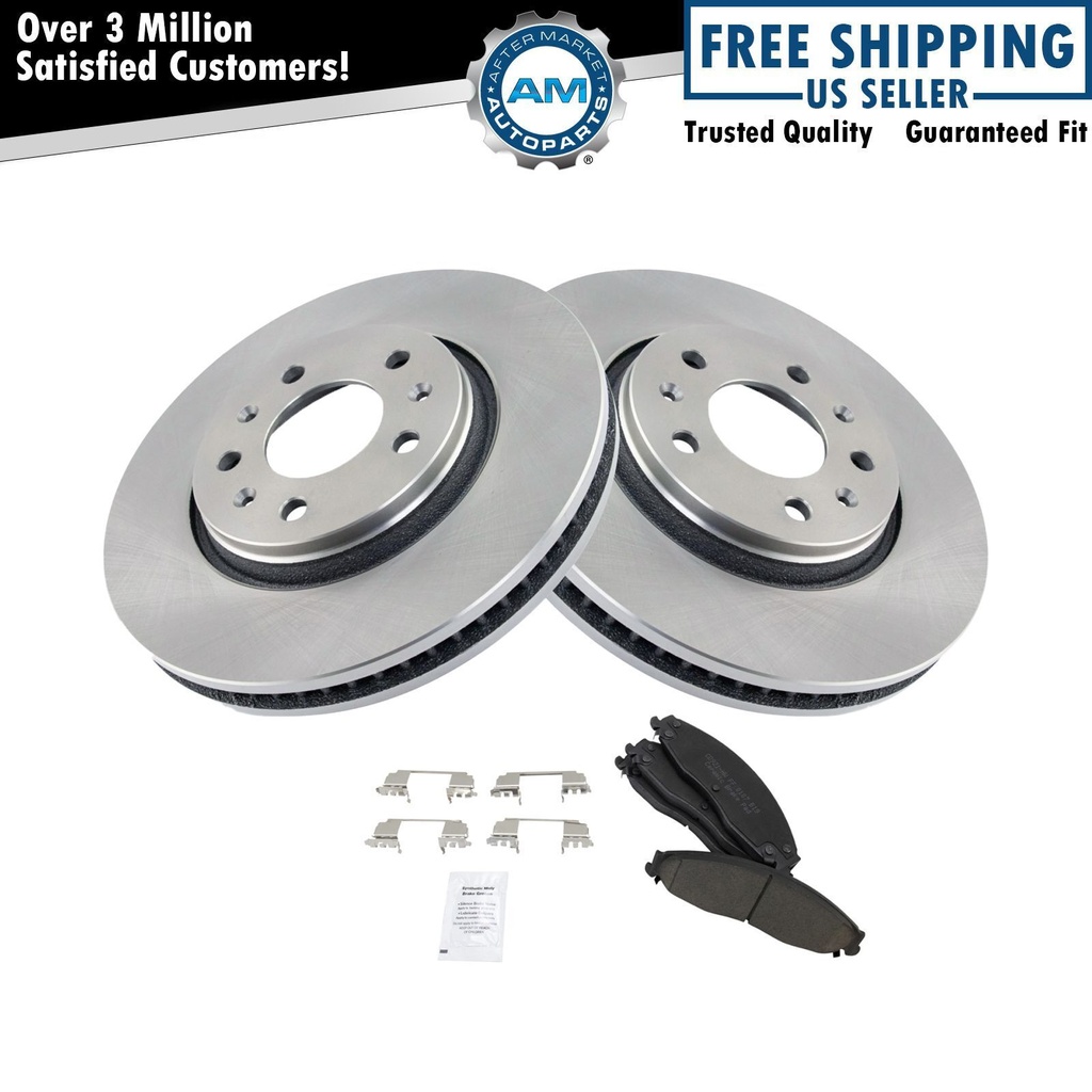 Ceramic freno Pad 2 Rotors Kit Set LH RHCadillac CTS STS