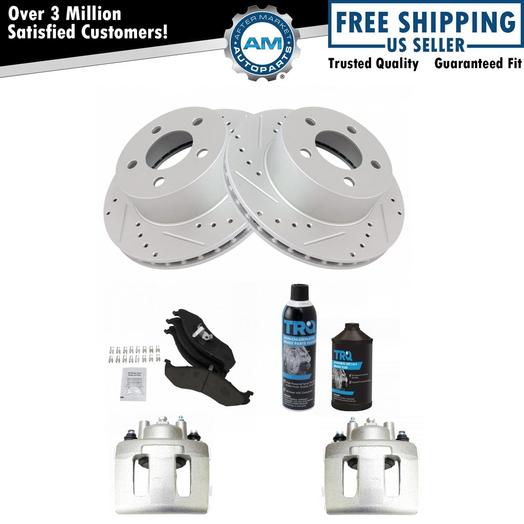 Ceramic freno Pad Performan Rotor Caliper Kit w/Chemicals