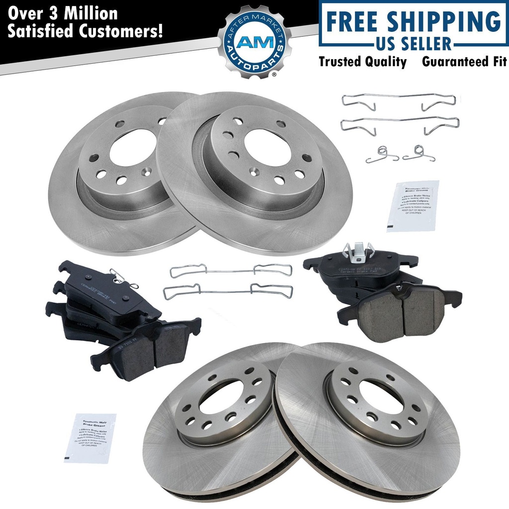 Ceramic freno Pad Rotor Set Kit04-10 Saab 9-3