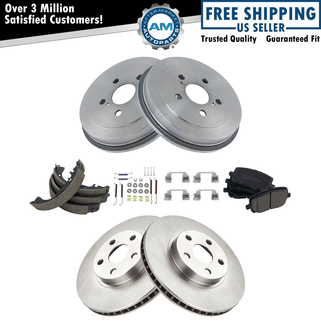 Ceramic freno Pad, Rotor, zapata tambor KitCorolla