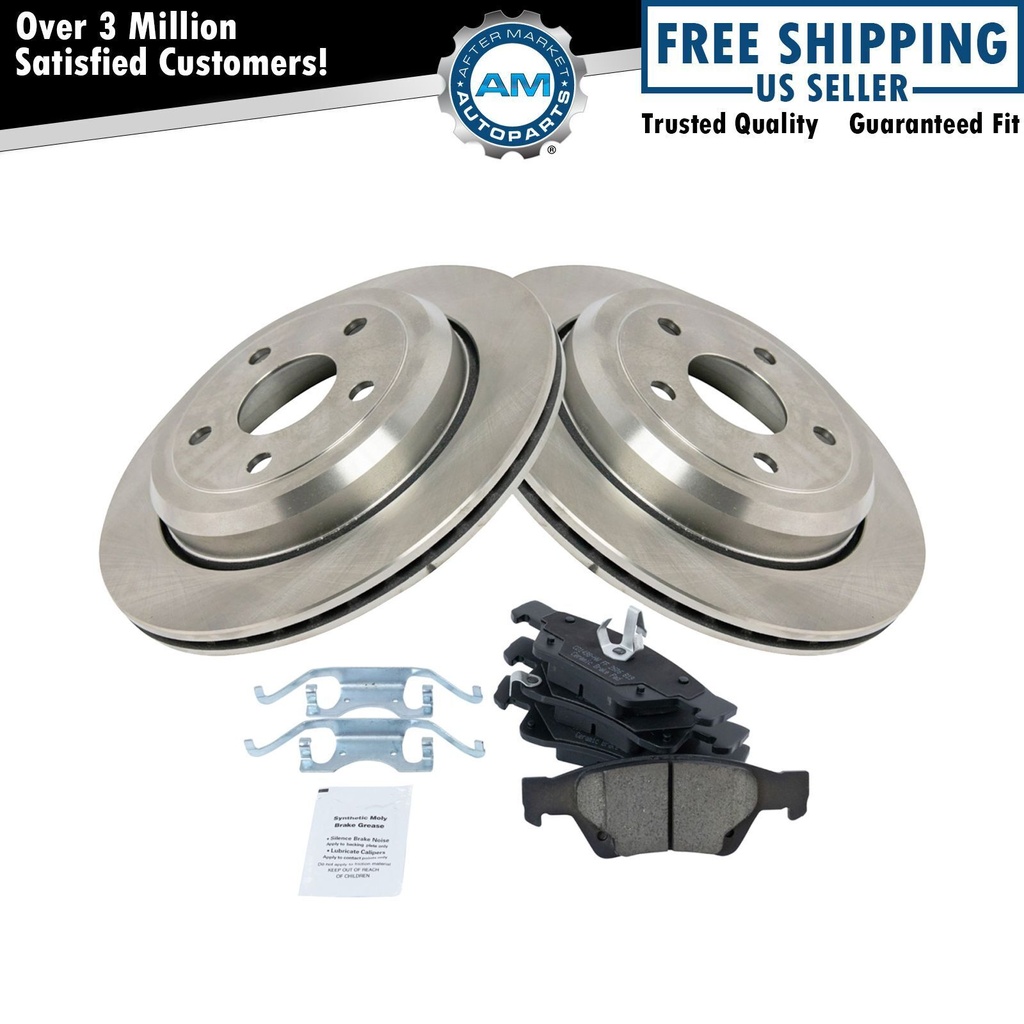 Ceramic freno Pads 2 Rotors Discs Durango Grand Cherokee