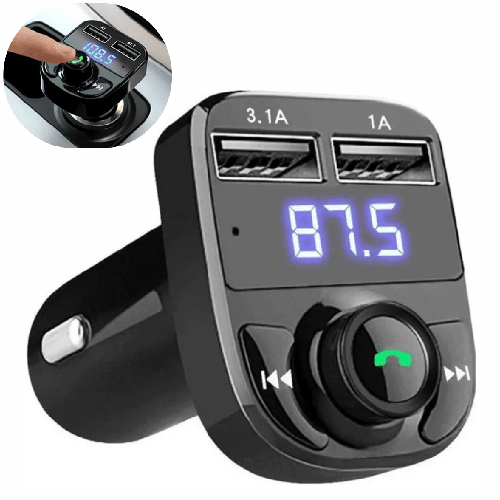 Adaptador bluetooth microSD mp3 dual usb automovil CC29