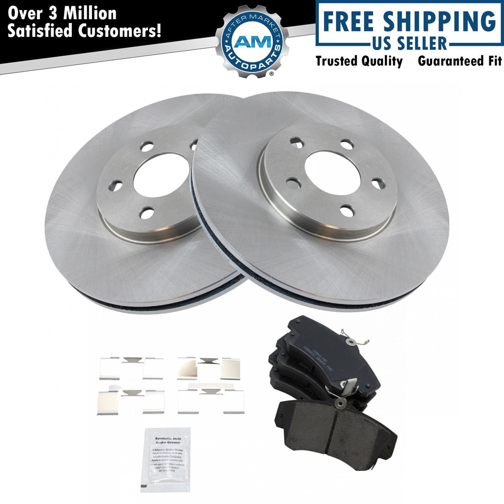 Disc freno Pad Rotor Kit Ceramic 01-09 Chrysler PT Cruiser