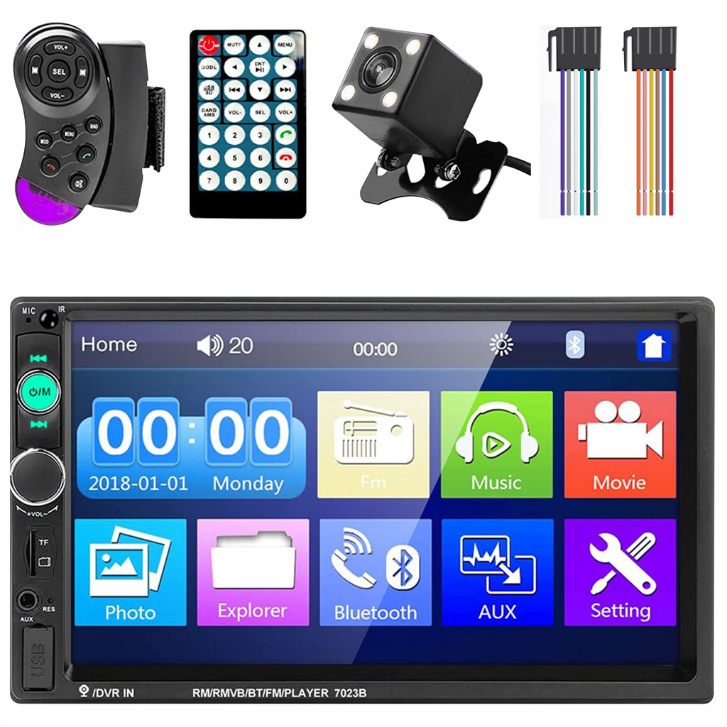 Autoestereo Con Pantalla 7 Pulgada 2 Din Y 12 Led Camara