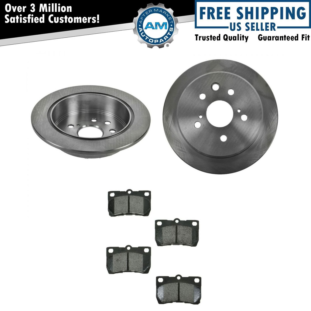 Metallic freno Pads 2 Rotors Discs Kit Set06-13 Lexus IS250