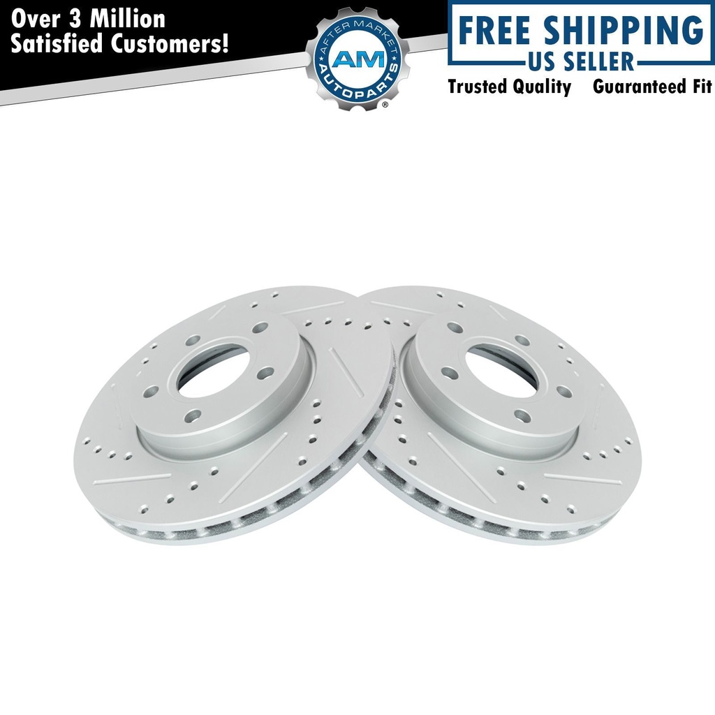 Performan freno Rotor perforado ranurado revestido Ford