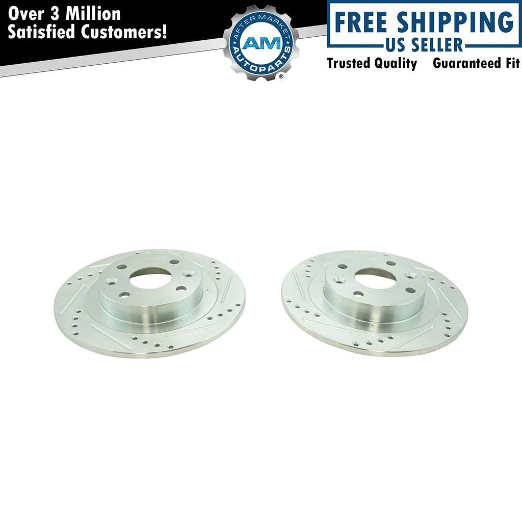 Performan perforado ranurado Zinc revestido Rotor Mazda Ford
