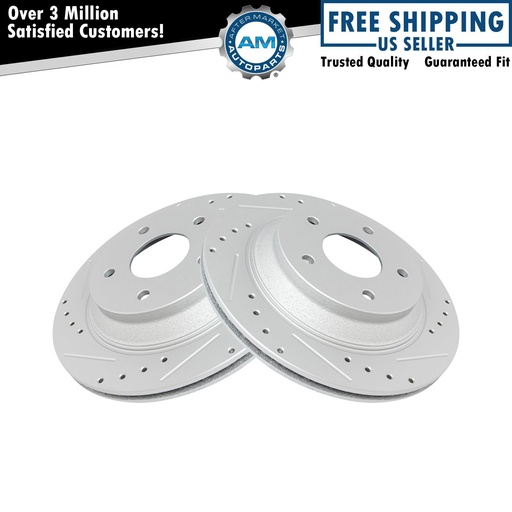Performan perforado ranurado revestido freno Rotor Corvette