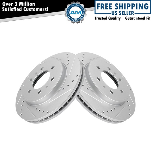 Performan perforado revestido freno Rotor Ford F-150