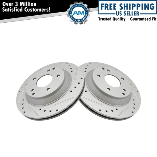 Performan ranurado G-revestido Disc freno Rotor Corvette