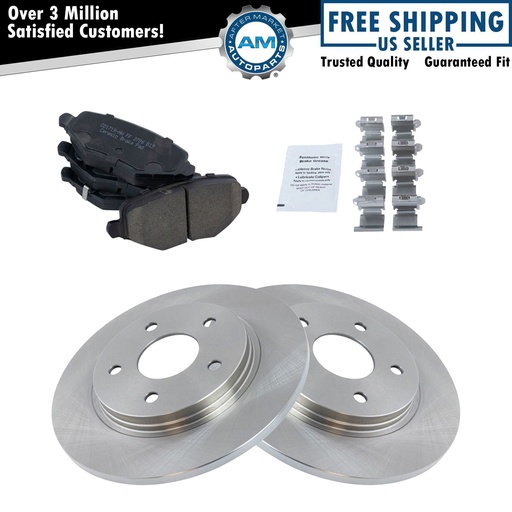 Premium Ceramic Disc freno Pad Rotor KitDodge Chrysler Van