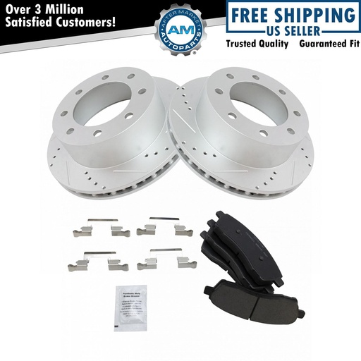 Rotor freno Pad Ceramic Performan perforado ranurado Ford