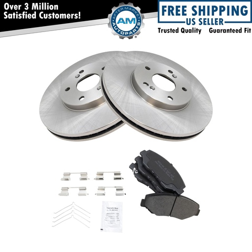 Semi Metallic Disc freno Pad 2 Rotor Kit03-08 Honda Pilot