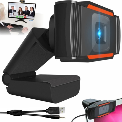 [805] Webcam Hd 720p Microfono Integrado Videollamada Pc/laptop