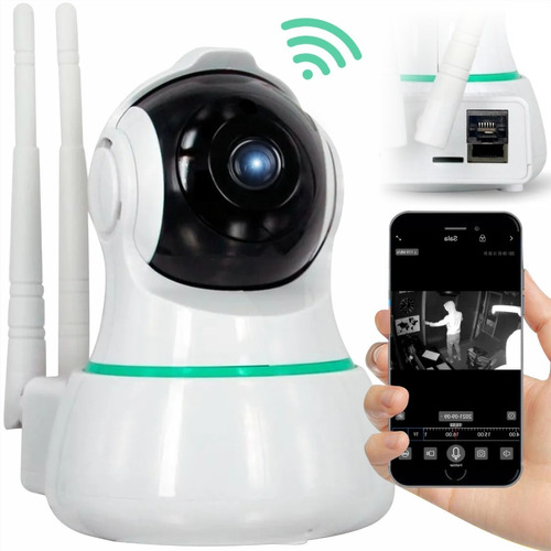 [1547] Camara Wifi Robotica Vision Nocturna Puerto Ethernet Escucha