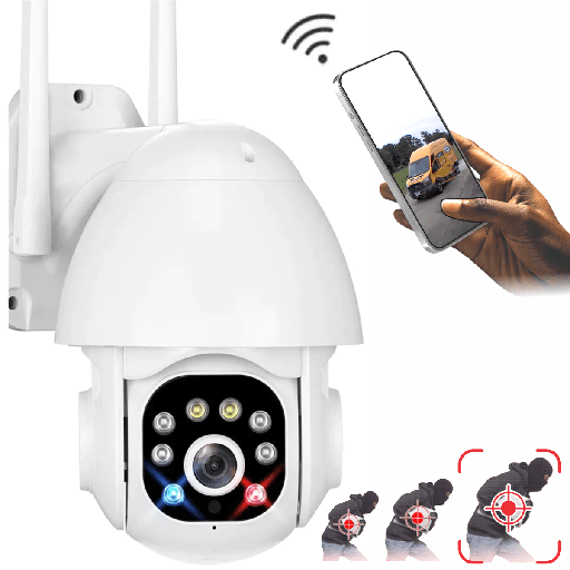 [2276] Camara domo de seguridad wifi para exteriores hd 1296p con alarma