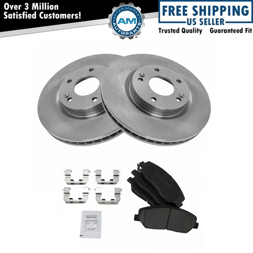 Ceramic Disc freno Pads and Rotor Kit07-09 Santa Fe