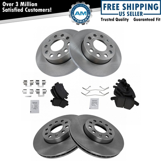 Ceramic freno Pad Rotor Kit Direct FitVW Golf Jetta