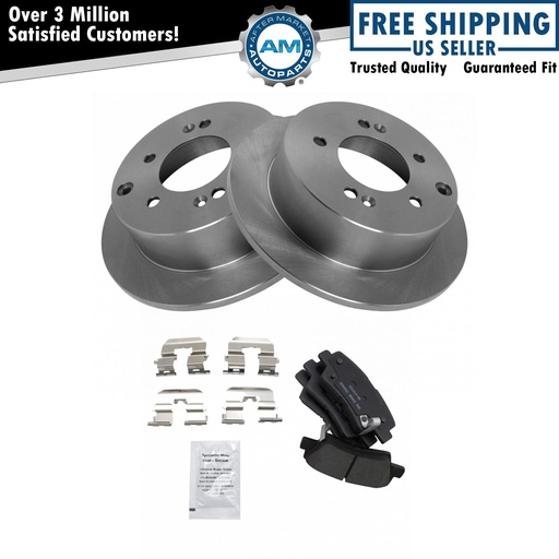 Ceramic freno Pads 2 Discs Rotors Kit10-11 Kia Soul