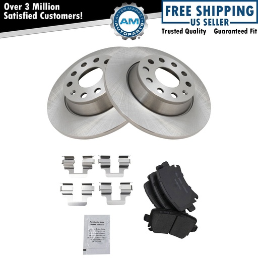 Ceramic freno Pads 2 Rotors SetA3 VW Eos Passat GTI Jetta