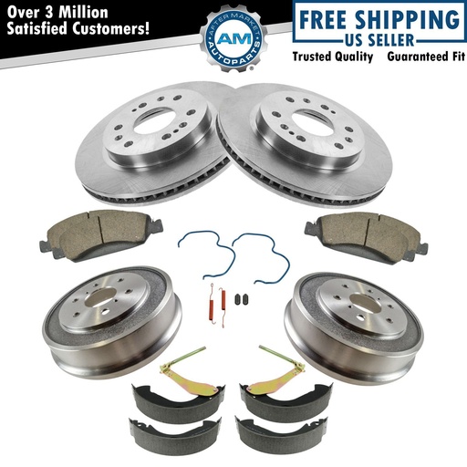 Ceramic freno Rotors zapatas 07-08 Chevrolet Silverado 1500