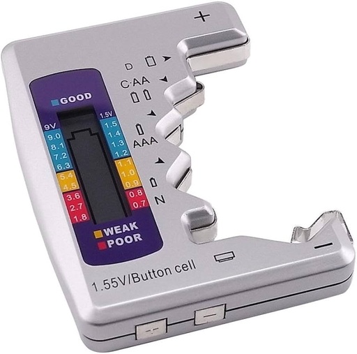 [3049]  Batería Ensayador Inspector Siete Escribe de Batería C AA AAA D N 9V (6F22) y Baterías de 1,55 V