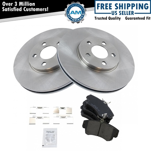 Disc freno Pad Rotor Kit Ceramic 01-09 Chrysler PT Cruiser