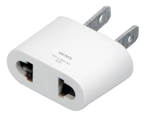 [3942]  CLAVIJA ADAPTADORA AMERICANO A EUROPEO/REDONDA A PLANA