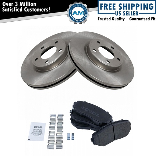 Metallic Disc freno Pad Rotor Set07-09 Ford Edge MKX 2WD