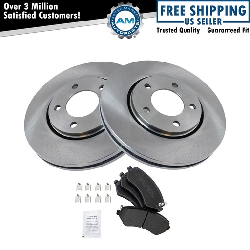 Metallic freno Pad Rotor Kit01-07 Chrysler Dodge Minivan