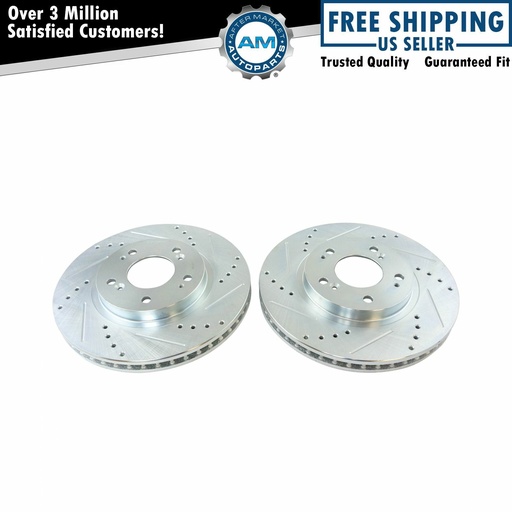 Performan Cross perforado Zinc revestido Rotor Kit Endeavor