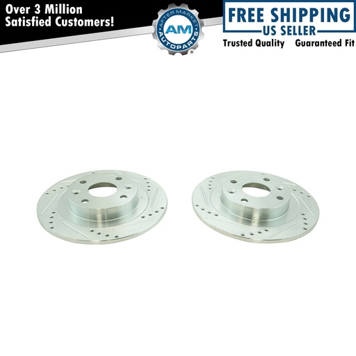 Performan perforado ranurado Zinc revestido Rotor Mazda Ford